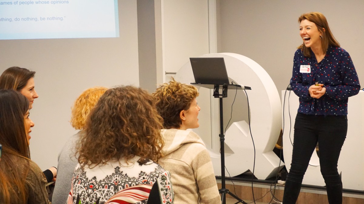 Bethan Davies at the DevelopHer x The Bravest Path workshop